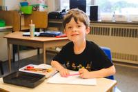 schoo lage boy colouring