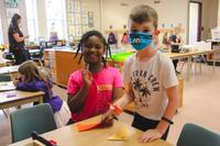 Kinders crafting origami